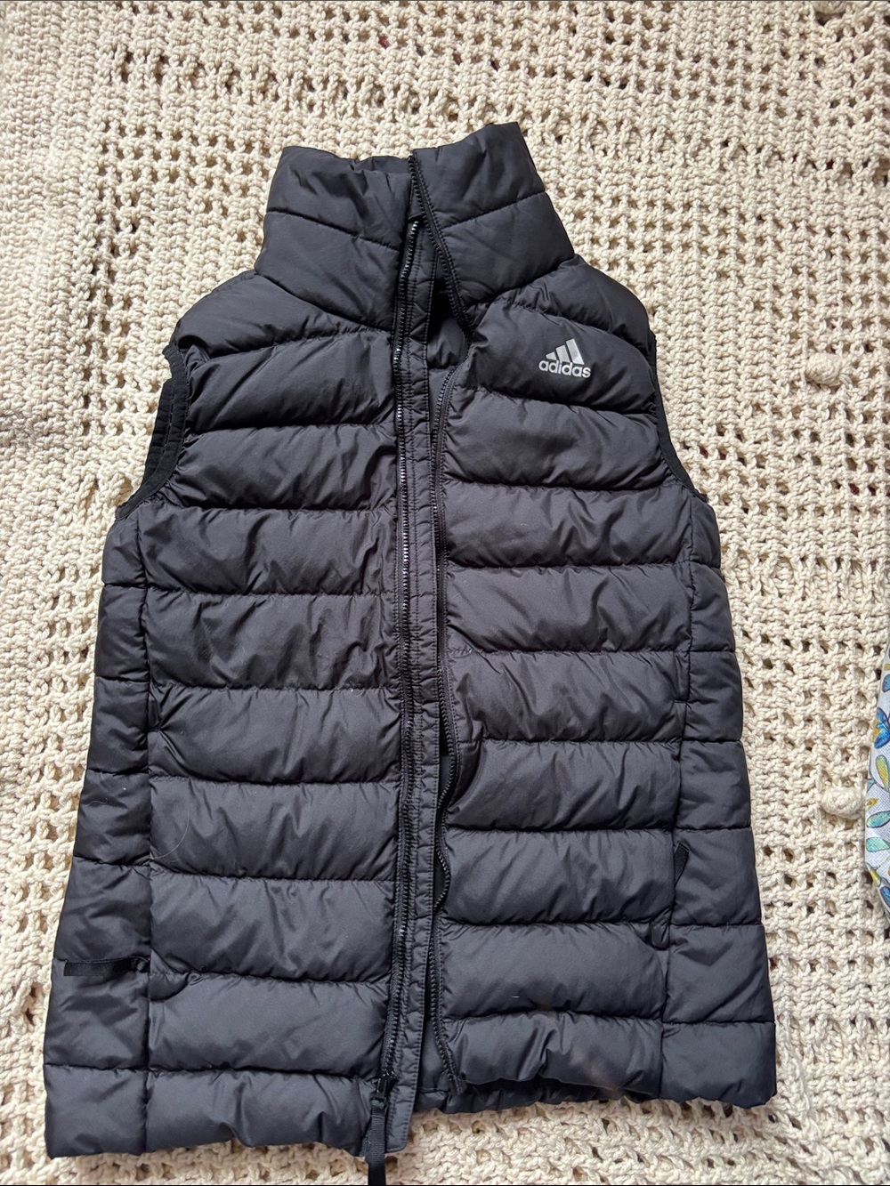 adidas Black Quilted Puffer Vest